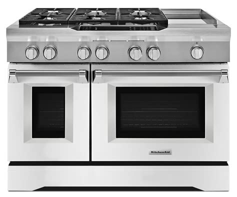 48 inch white gas stove